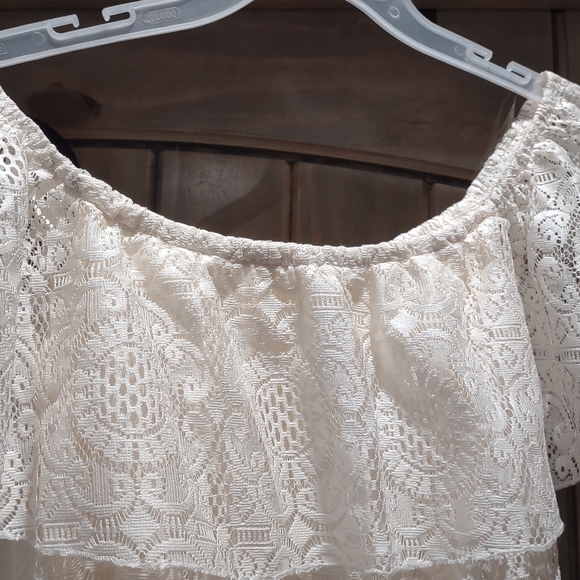 White lace dress set szM - Picture 7 of 9